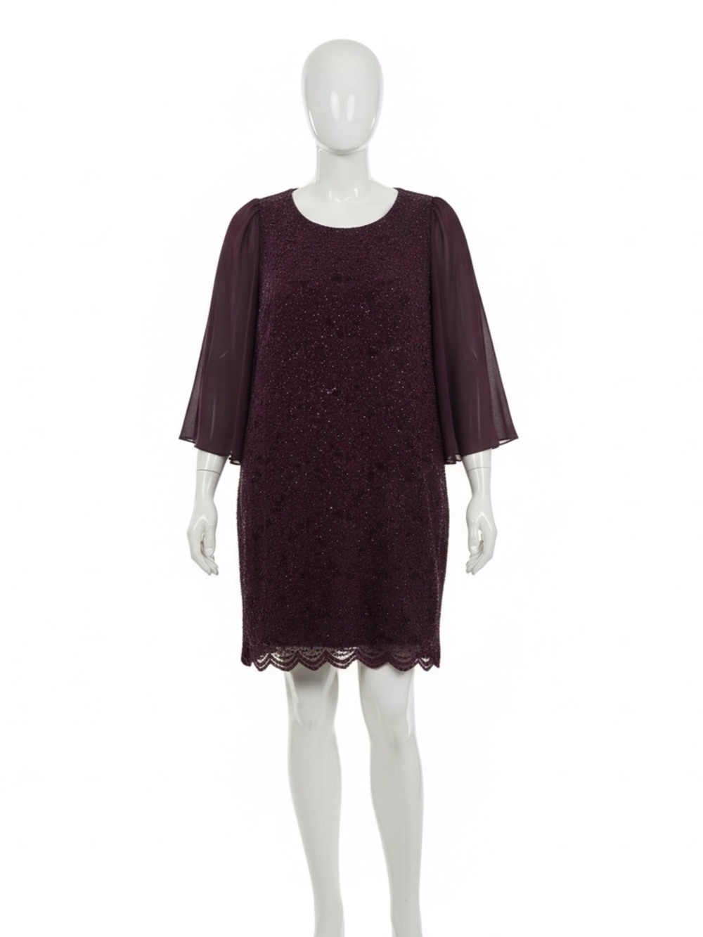 Connected Apparel Dark Purple Dress Size Womens 18W